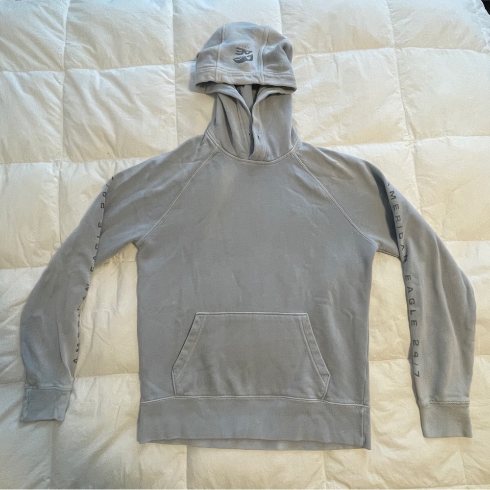 American Eagle hooded sweatshirt size XS blue